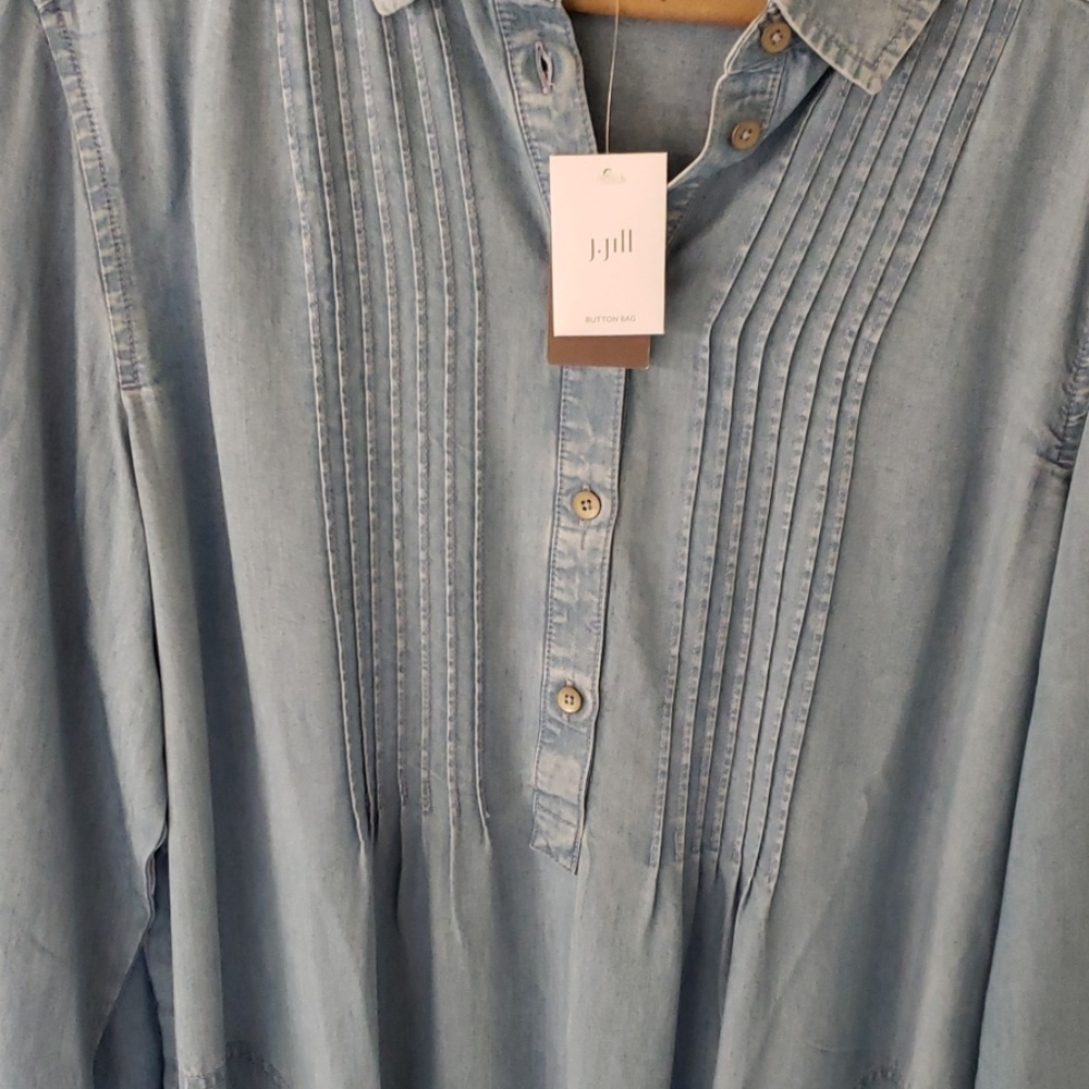 J.Jill Denim dress. Long sleeve.